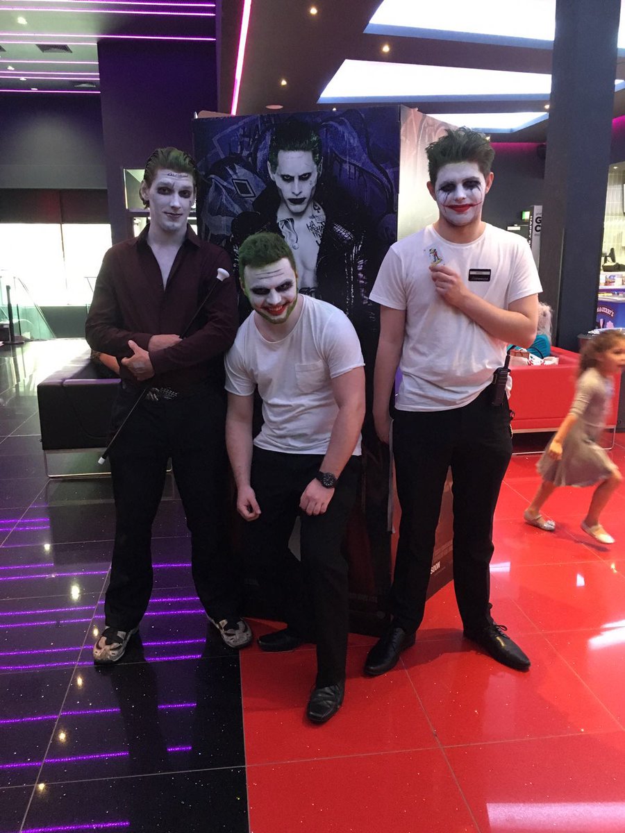 CineworldFriars's tweet photo. Plenty of Jokers in work tonight #SuicideSquad https://t.co/6psmrNIFiY