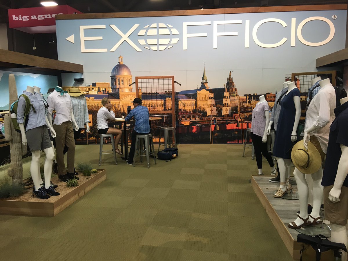 ashpittwealth's tweet photo. Loving the new @ExOfficio collection at the @OutdoorRetailer show in #SaltLakeCity! https://t.co/ZYXKf7YZ7q