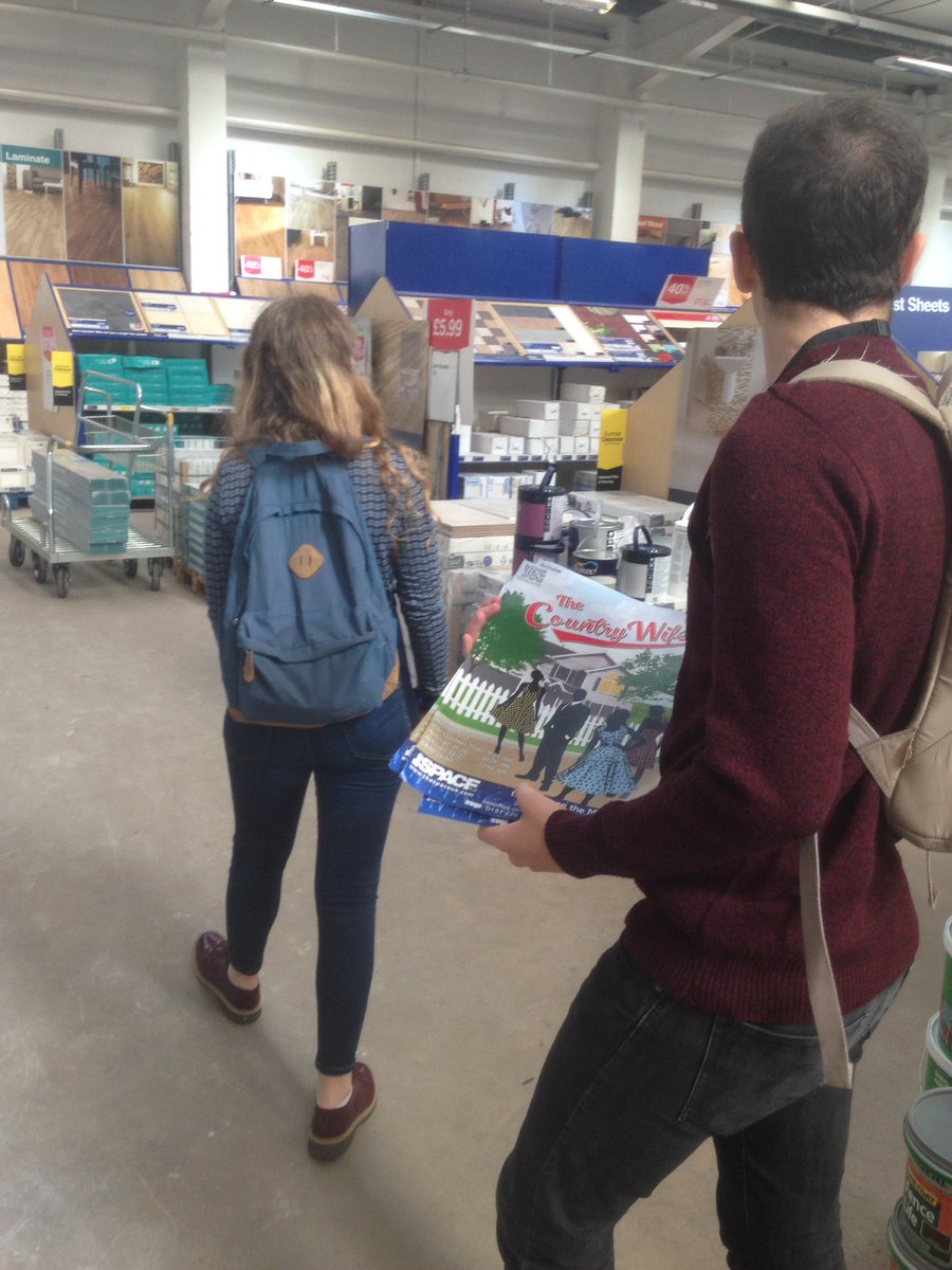 thecountrywife1's tweet photo. Our production team made a trip to Wickes earlier. #edfringe #diy #handypersons #curtainrails #suburbanbliss https://t.co/zvRTY1JSAZ