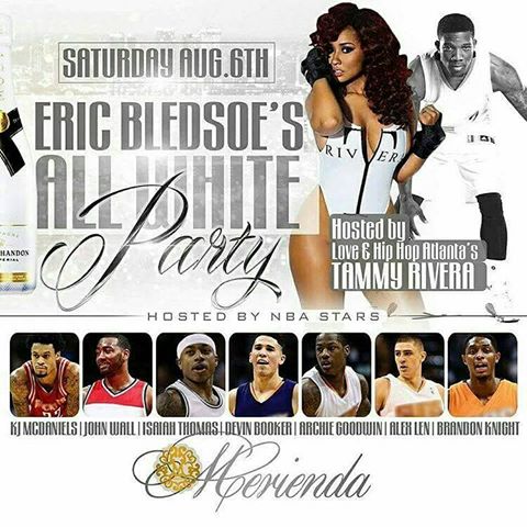 Hot1077's tweet photo. ALL WHITE PARTY THIS SATURDAY! #Merienda @EBled2 #LETSGETIT #CelebrityBasketBall #ProAthlets https://t.co/jU6dnqIns2