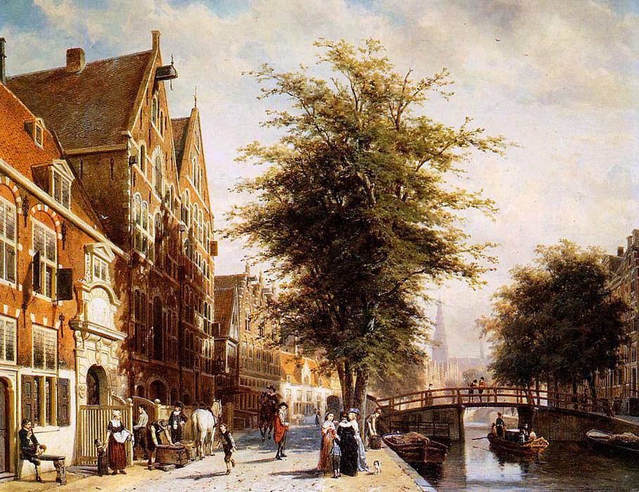 Amsterdam, Oudezijds Voorburgwal, 19th century.
This is what the Red Light District looked like back then. Amazing!!