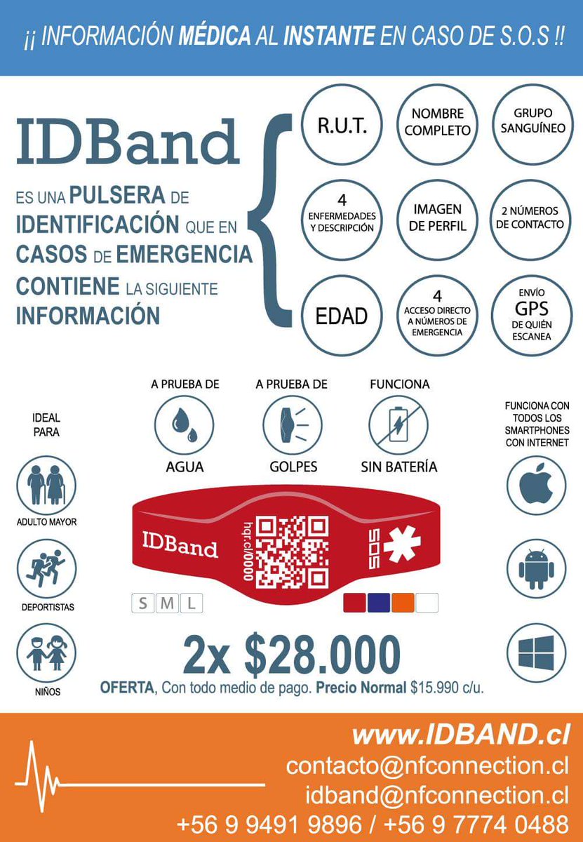 pulsera_ID's tweet photo. Comparte IDBand la Pulsera que todos están utilizando para situaciones de Emergencias. ➝ https://t.co/fcucJtKTbk https://t.co/o238G7tyR9