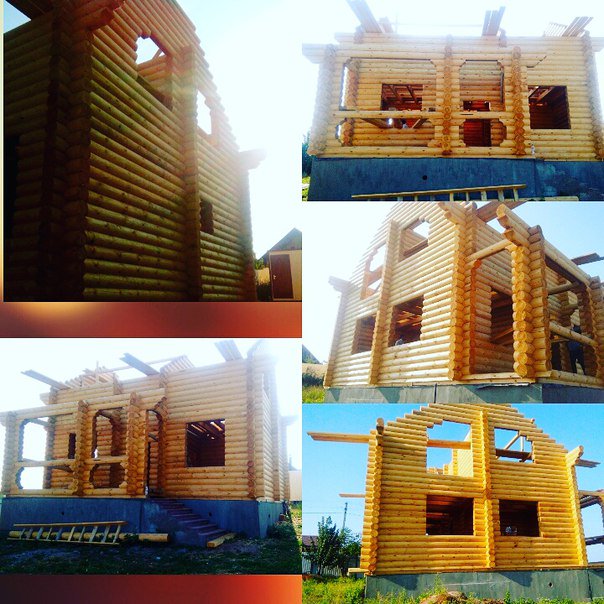 StroiOla's tweet image. Закончили сборку дома с мансардным этажом на живописном берегу реки Волга. 
#оцилиндрованное_бревно #дом_из_бревна