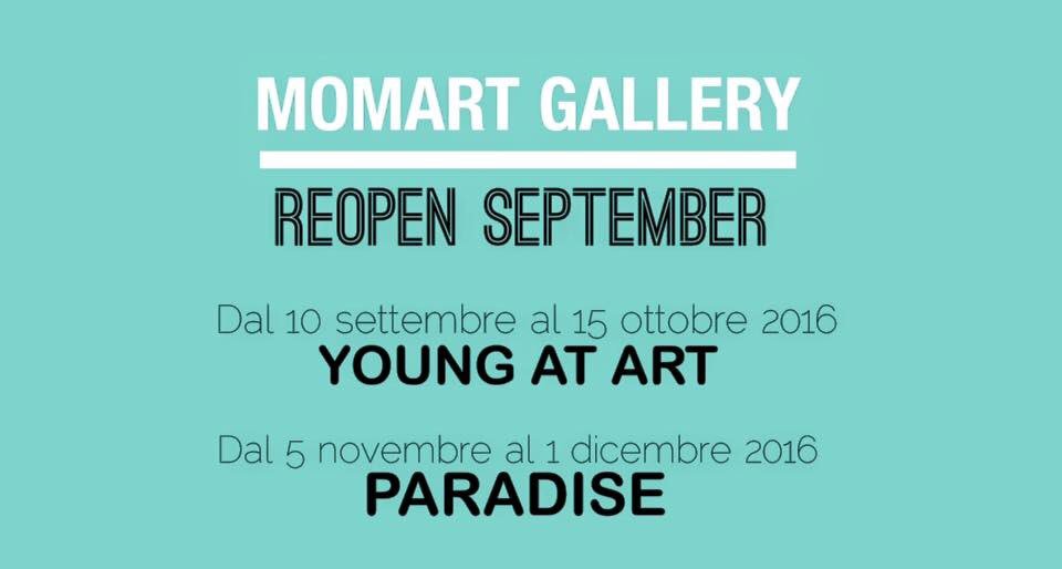 Il <a href="/momartmatera/">momartgallery matera</a> riapre a settembre con 2 mostre in programma  
Buone vacanze