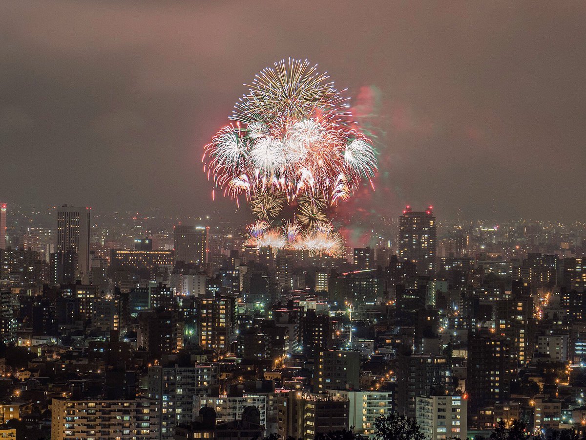 豊平川花火大会 Twitter પર હ શટ ગ