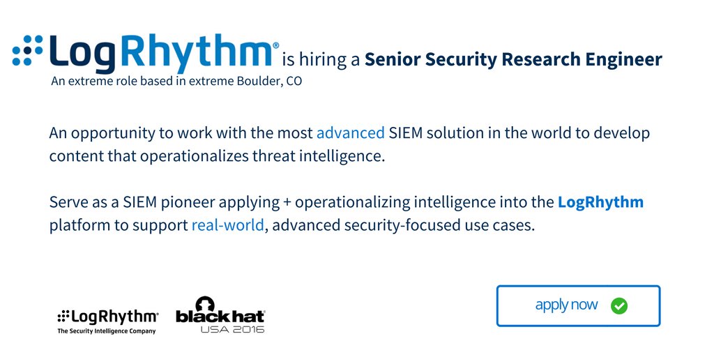 dwilbricht's tweet photo. Stop by Booth 600 at #BHUSA to hear about our Sr. #SecResearch Engineer #openposition: https://t.co/YD12nDBBbL https://t.co/u7xIONs8Bn