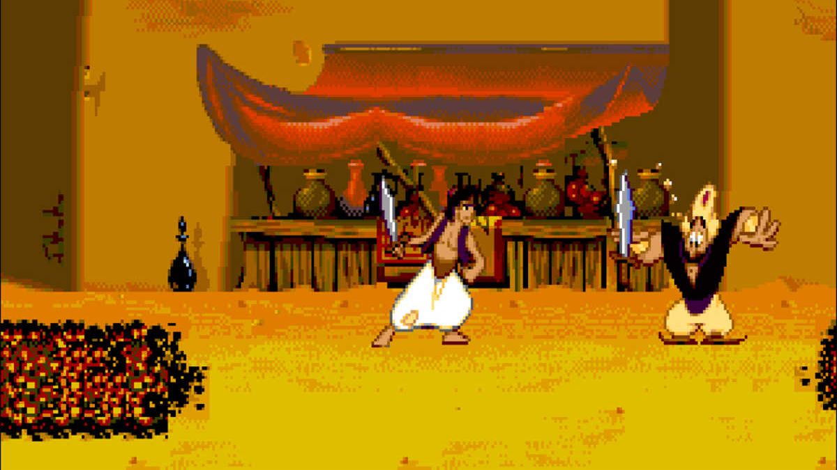 verge's tweet photo. Aladdin and other iconic 16-bit Disney platformers are now available online https://t.co/M8Z8QNrURM https://t.co/gZ9ECmCXDU