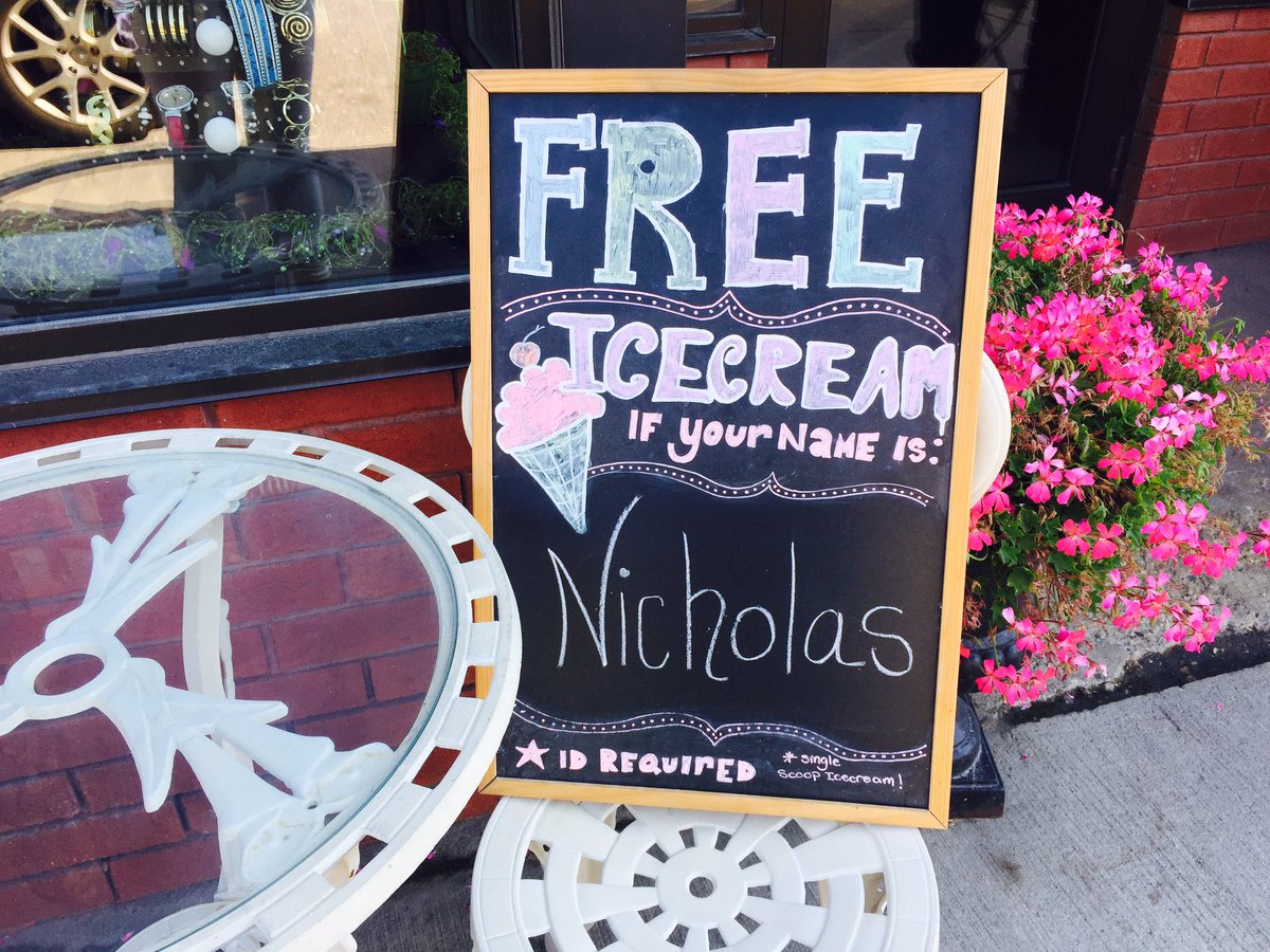ChocolateOnMain's tweet photo. This hot day calls for an iced drink.  Iced latte, milkshake or a float? Come and get your free ice cream cone... https://t.co/8rL1ypM6Ig