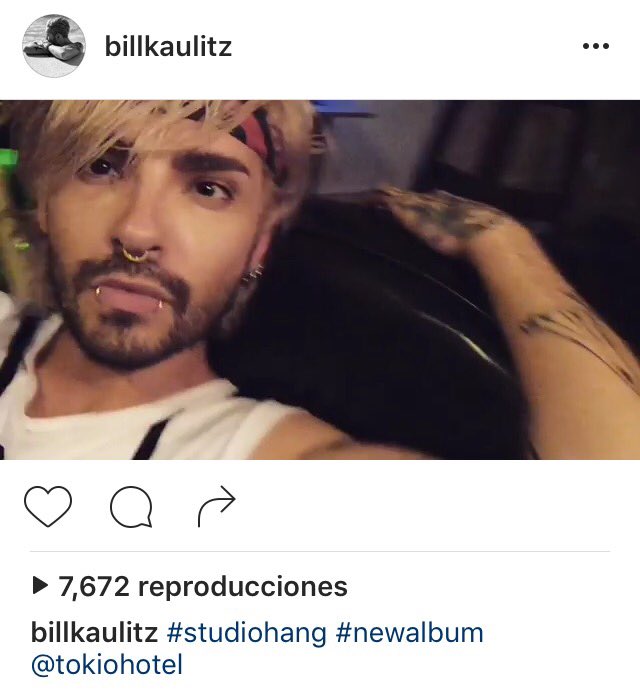THaliensMX's tweet photo. Bill instagram: #studiohang #nuevoalbum #TokioHotel - https://t.co/mdVUILvDgX (video) https://t.co/MKWkcggK5b
