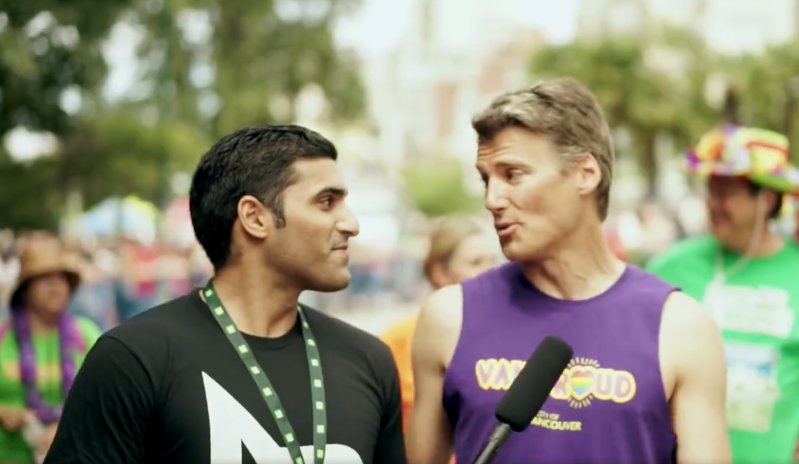 farhanmohamed's tweet photo. I had a little chat with @MayorGregor at #VanPride2016. Video: https://t.co/s2IQCoIw2D https://t.co/tLkodSM5Eq