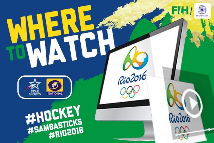 Keep Star Sports &amp; DD1 as your favourites this August to follow all the #Hockey action from #Rio2016 LIVE!