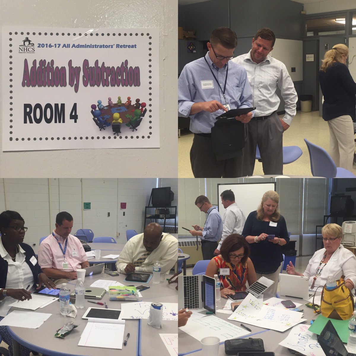 jenniferlagarde's tweet photo. Room 4 hard at work at the NHCS Admin Retreat! #leaderlearners #NHCSchat https://t.co/c4hWoUBBZ6