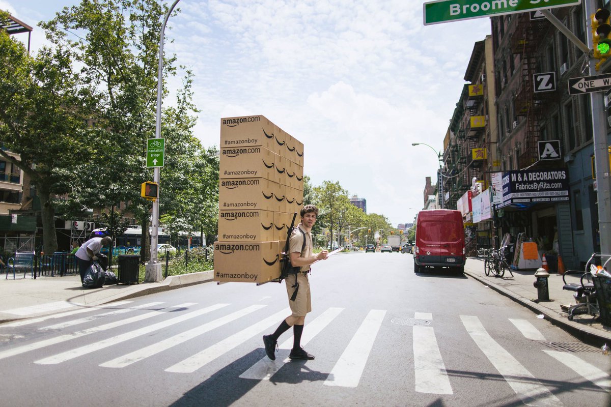 HelloMattStarr's tweet photo. Hey @ChrisGethard - do you need an #Amazonboy for your show? Lmk https://t.co/zwUxWSyMfy