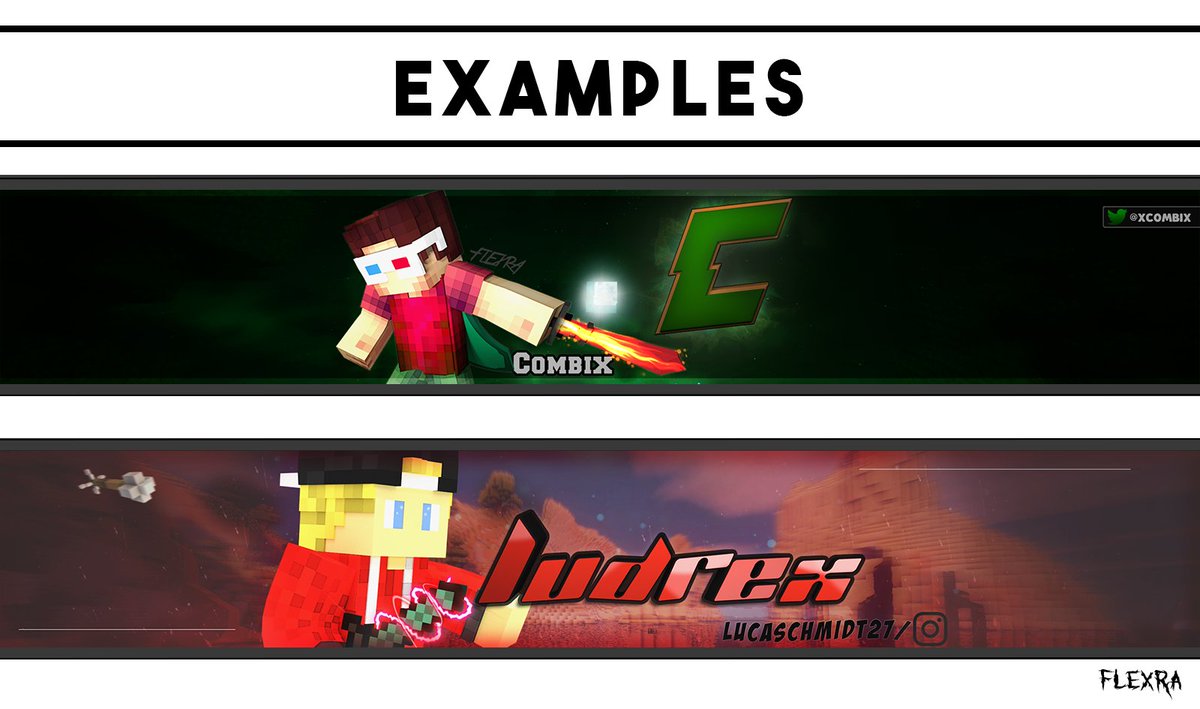 Flexraa's tweet image. ✦Design-Giveaway✦

▶Was?
1x Minecraft-Banner

▶Bedingungen:
- Tweet retweeten
- mir folgen

✦Viel Glück✦
