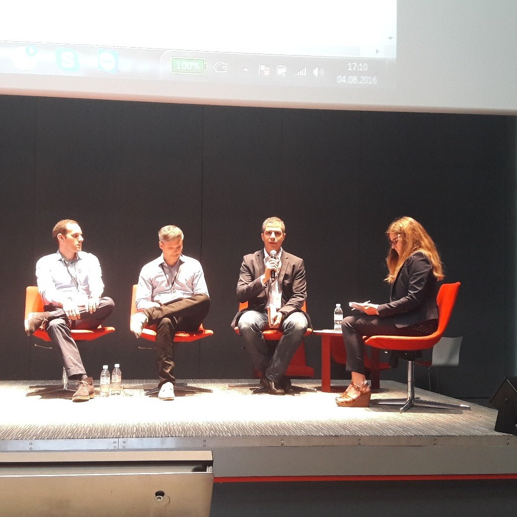 JEEurope's tweet photo. Panel discussion in #SJM16 : is entrepreneurship to create something out of nothing? @JEGeneve #TogetherWeGrow https://t.co/D0Hj4mloWd