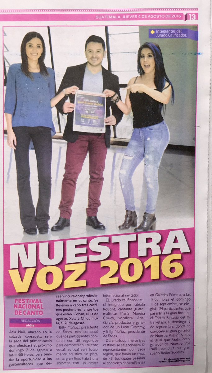 Billymanagement's tweet image. Gracias @aldiagt por su apoyo incondicional, Publicación jueves 4 @fabiolasinger @NUESTRAVOZguate @FabricaEstrella