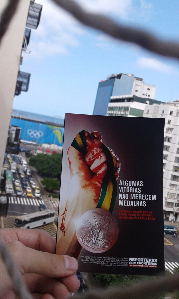 Emmanuel Colombié (@manucolombie) on Twitter photo #Rio2016 C'est parti pour la campagne <a href="/RSF_pt/">RSF em português</a> "Algumas vitórias não merecem medalhas ! "rsf.org/fr/actualites/… #Rio2016 C'est parti pour la campagne <a href="/RSF_pt/">RSF em português</a> "Algumas vitórias não merecem medalhas ! "rsf.org/fr/actualites/…
