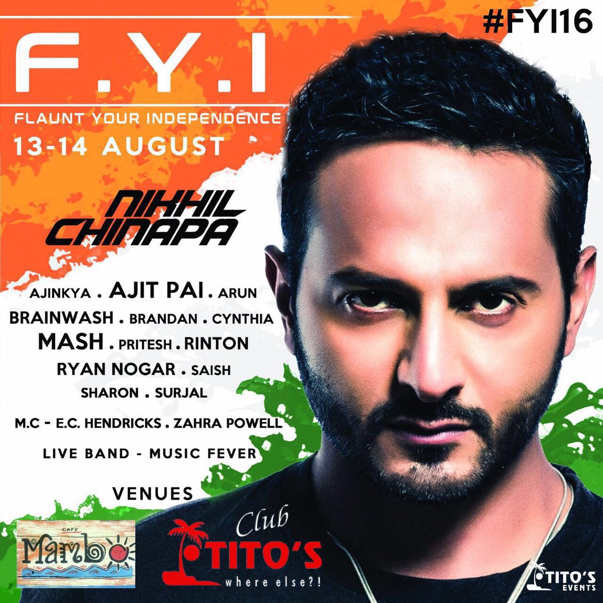 nikhilchinapa's tweet photo. At Mambos, Goa. It's gonna be a busy weekend and I know Goa's gonna be packed!! https://t.co/wiupKyYnxa