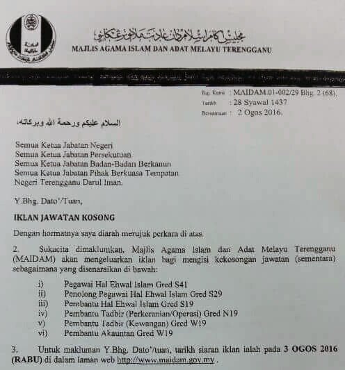 Twt Penganggur ×'××××××¨ Jawatan Kosong Maidam Terengganu Okkkerjakosong Okkkerjaparttime Twtpenganggur Terengganu Twt Terengganu