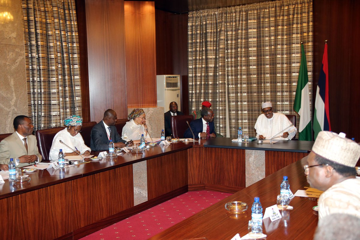 FMEnvng's tweet photo. Today, Prez Buhari Inaugurated the Governing Council &amp; Board of Trustees for #NDCleanUp, Promise made &amp; Promise kept https://t.co/15jUEjRTDM