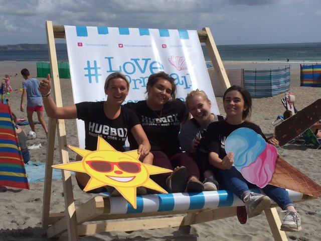 Shout out to the <a href="/HUBBOXPentewan/">HUBBOX Pentewan</a> team today, sat on our #loveCornwall chair!