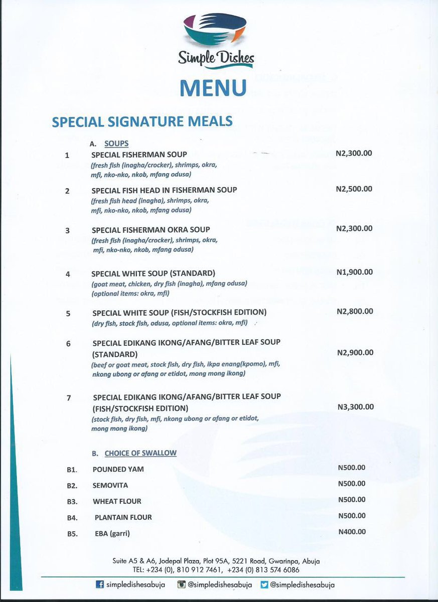 Sdabuja's tweet photo. @Sdabuja expanded #menu, page1 #specialsignature #meals https://t.co/fb3rKUnPG4