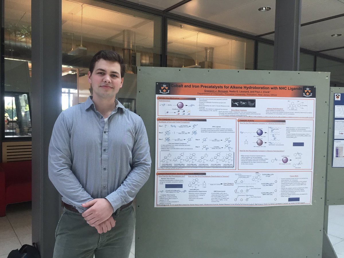 ChirikGroup's tweet photo. Great undergrad poster presentation, Greg! https://t.co/4u6xeC1YyK