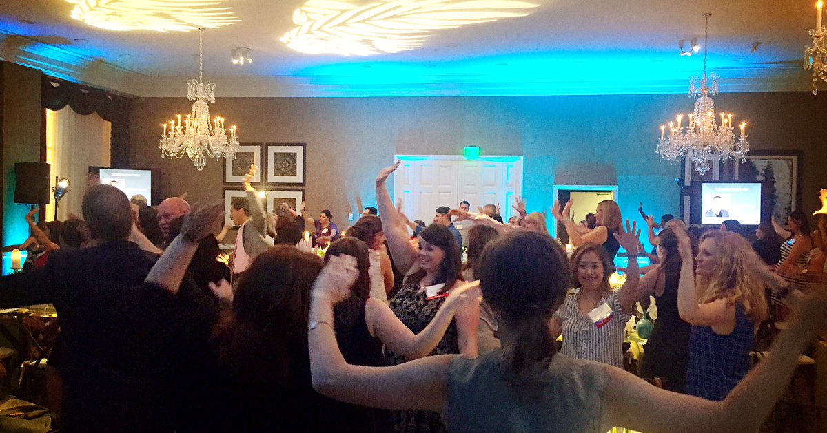JeromeWade's tweet photo. The #DFWNACE crowd Taking a Flying Leap @ #TheFortWorthClub - what a blast! #TheEpicAdvantage https://t.co/oYjIa4YwmM