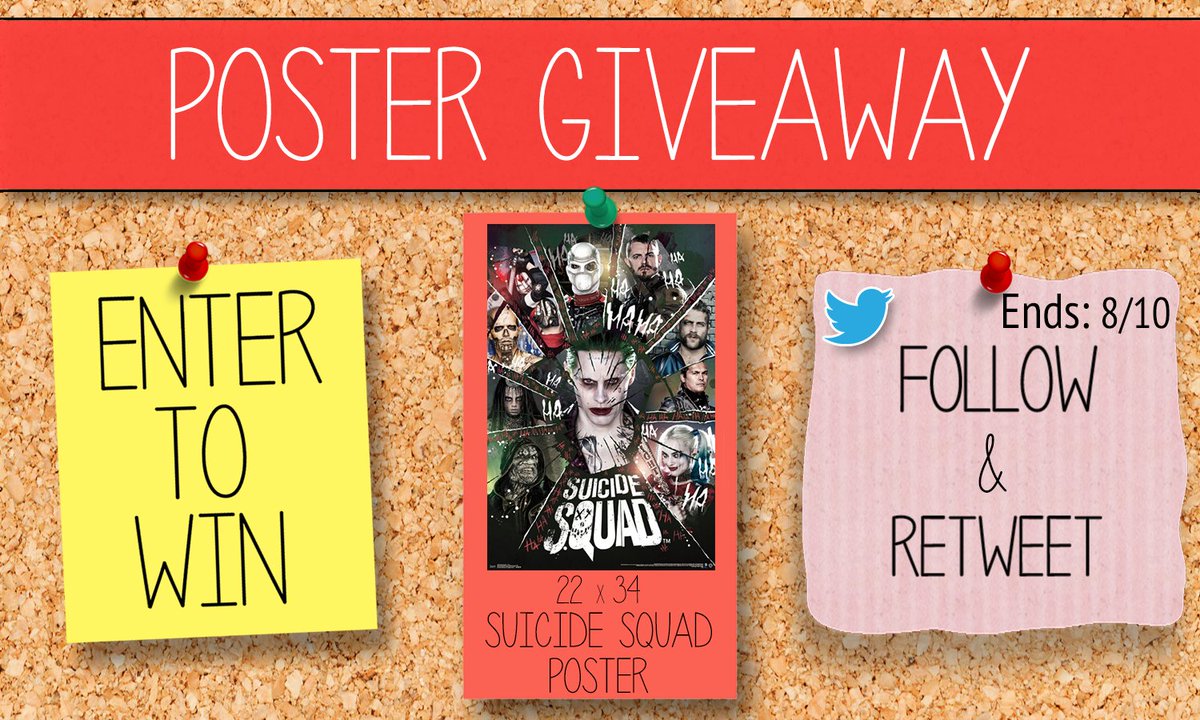 Posterazzi_com's tweet image. RT + Follow @Posterazzi_com to be entered in our #SuicideSquad poster giveaway. Ends 8/10 ow.ly/QxJA302VhxD