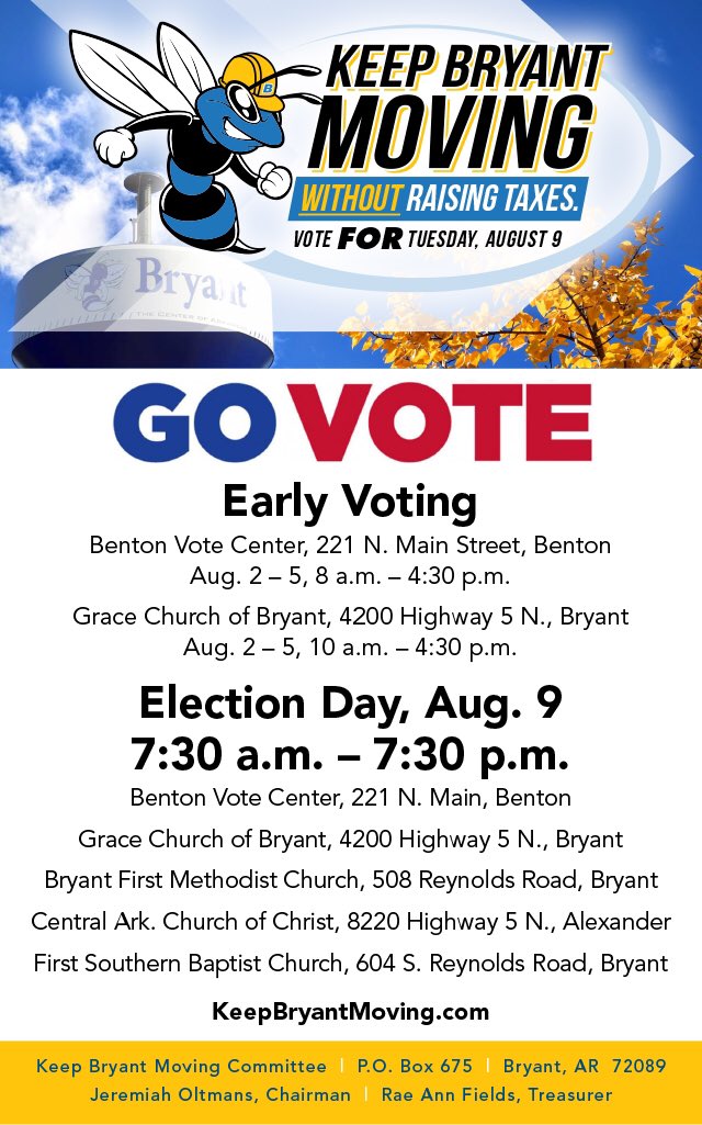 MayorJillDabbs's tweet photo. @BryantSwarm @MiddletonTweets @BryantChamber  https://t.co/swMAGkgAEl