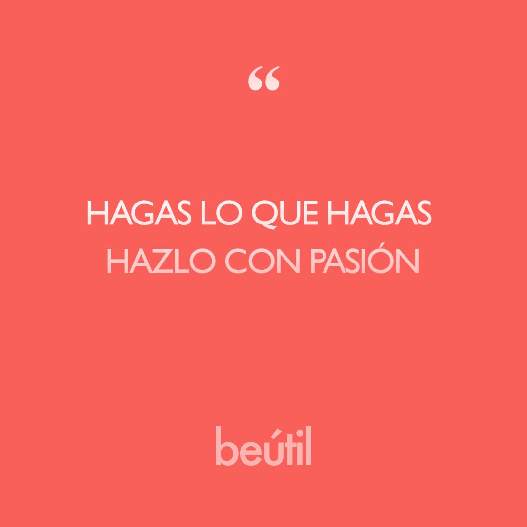 BeUtilCom's tweet image. #Frases #Motivación ¡Descubre tu pasión, cuando lo hagas tu corazón te lo hará saber!
