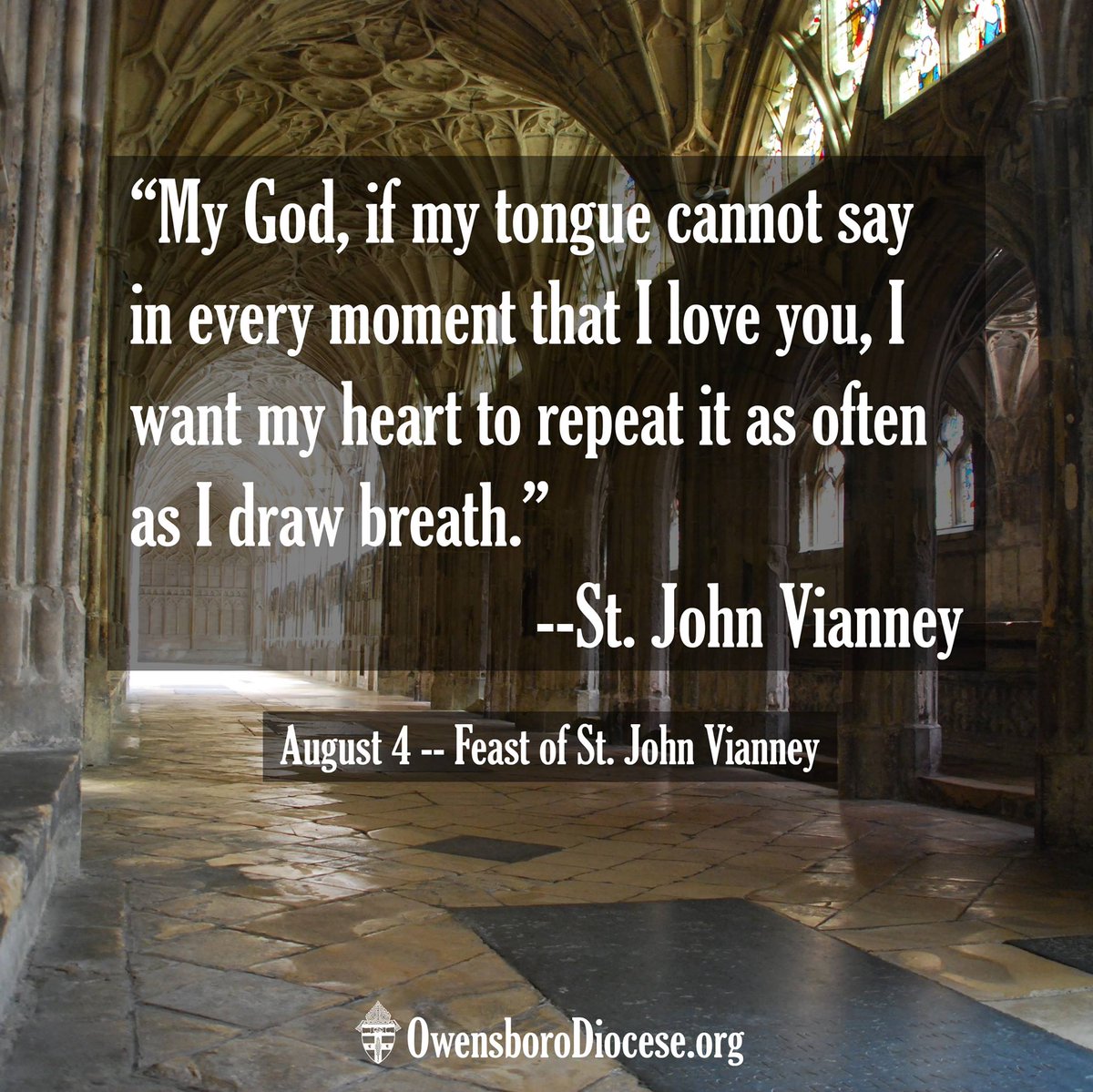 Owensboro1937's tweet photo. Happy feast of St. John Vianney, patron of #parish priests! Remember to #pray for #priests today! #priesthood https://t.co/Uam2loKAZd