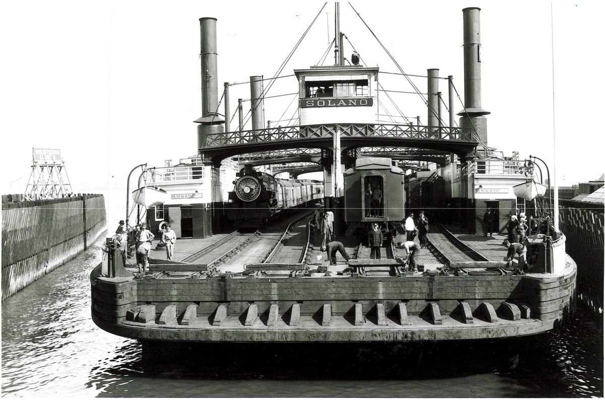 tbt Solano Railroad Ferry, in service across Carquinez Strait btwn Benicia  & Port Costa from 1879-1930