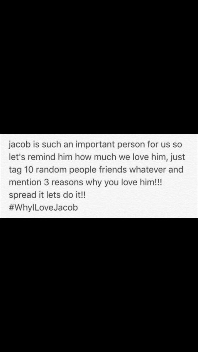 tattedandkorean's tweet photo. #WhyILoveJacob he's so loving, caring, talented and understanding, he would do anything for his fans ๐ https://t.co/SyB08ZKyQW