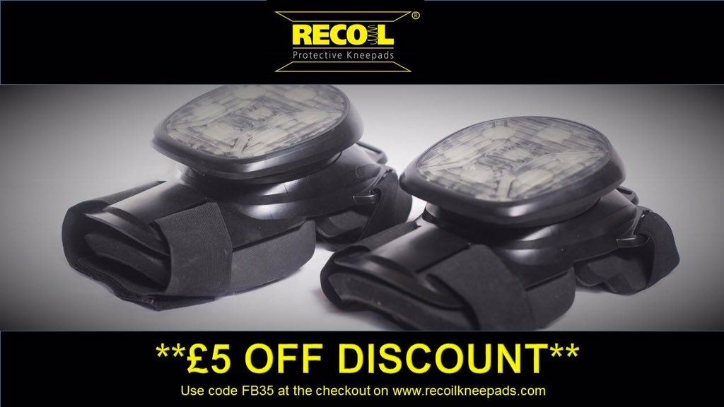 RecoilKneepads's tweet photo. £5 OFF! We have exciting news coming soon! To celebrate use code FB35 at checkout to save £5! #startup #kneepads https://t.co/AW8SSc42tk