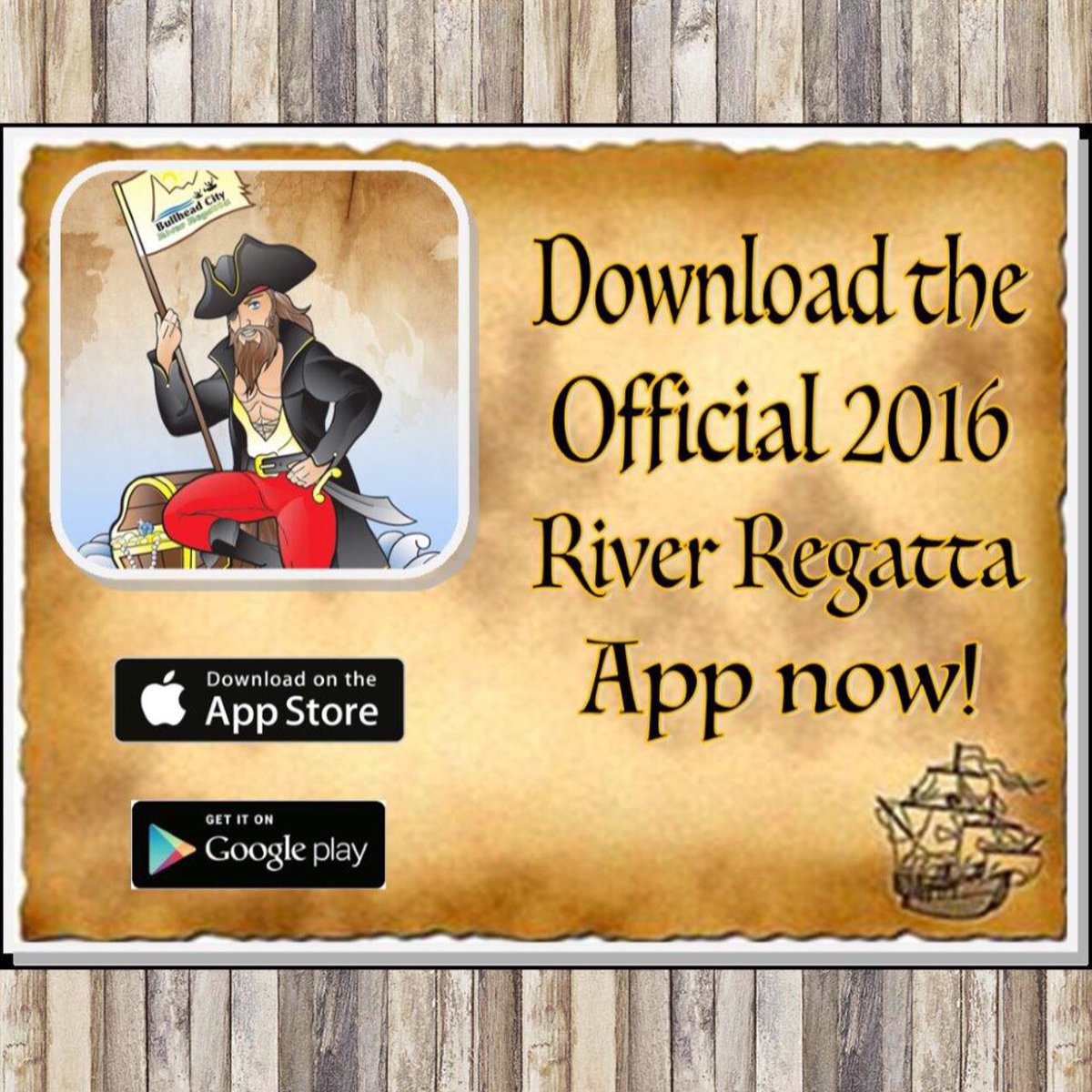 Bullheadinfo's tweet photo. Don't forget, get the official 2016 River Regatta App now available in the App Store! #arewefloatinyet #riverregatta https://t.co/FFV1ZgjUTo