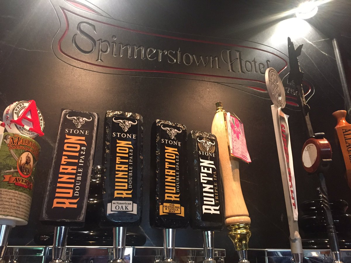 Spinnerstown's tweet photo. Check out that line up! @StoneBrewingCo #RuinationNation https://t.co/pz8zT9iuZX