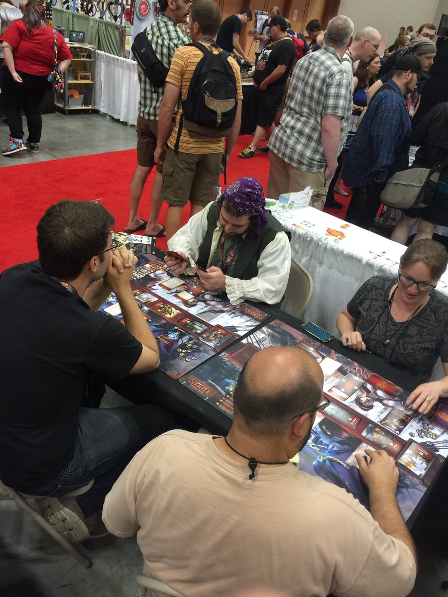 Come see us at booth 161 for demos of Windfall and Strife: Shadows &amp; Steam!
#GenCon2016