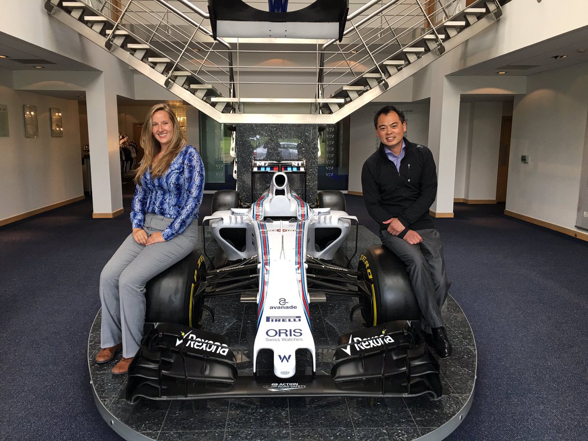 themattjoe's tweet photo. Accelerating #digitaltransformation @WilliamsRacing w/ @AmandaWatson_22 &amp; @graemehackland #TechFueled #F12017 https://t.co/5W80jPQeLB