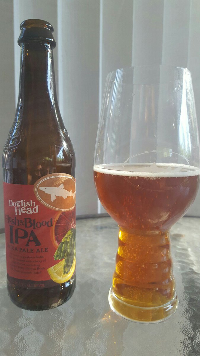 Happy #IPAday everyone! Today we're enjoying some <a href="/dogfishbeer/">Dogfish Head Brewery</a> Flesh and Blood. Cheers!