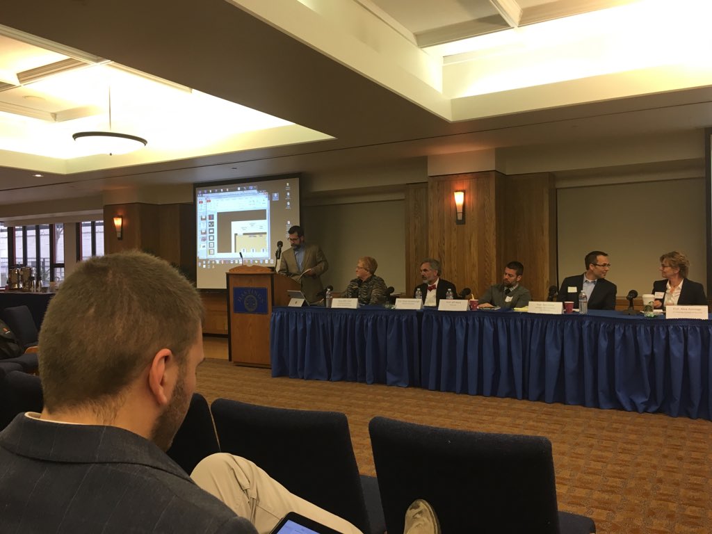 RobakLaw's tweet photo. #Legalteched Last, but not least, Emory Assistant Dean Bobby Ahdieh representing Jeff Ward's "oh my dear" crowd https://t.co/TFdsmW1Stu