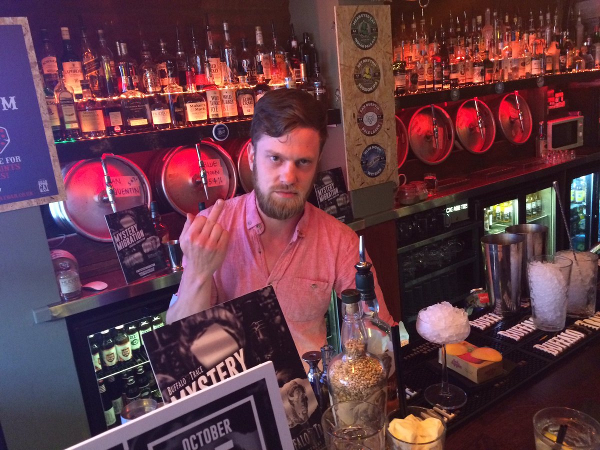 Ahren from <a href="/1999BrassMonkey/">Brass Monkey</a>, Notts next. He means business. <a href="/BuffaloTraceUK/">Buffalo Trace UK</a> <a href="/HSLRoss/">@HSLRoss</a> <a href="/HSLJack/">Jack Woolsey</a>