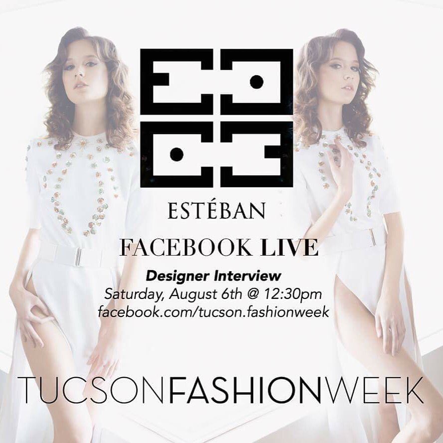 estebanxosuna's tweet photo. I will b fbook live @ Rialto, venue 4 @tucsonfw 2016, on Saturday 8/6 @ 1230p. Don't miss it! #tfw #ptaylorllc https://t.co/Qc0mjbA5X9