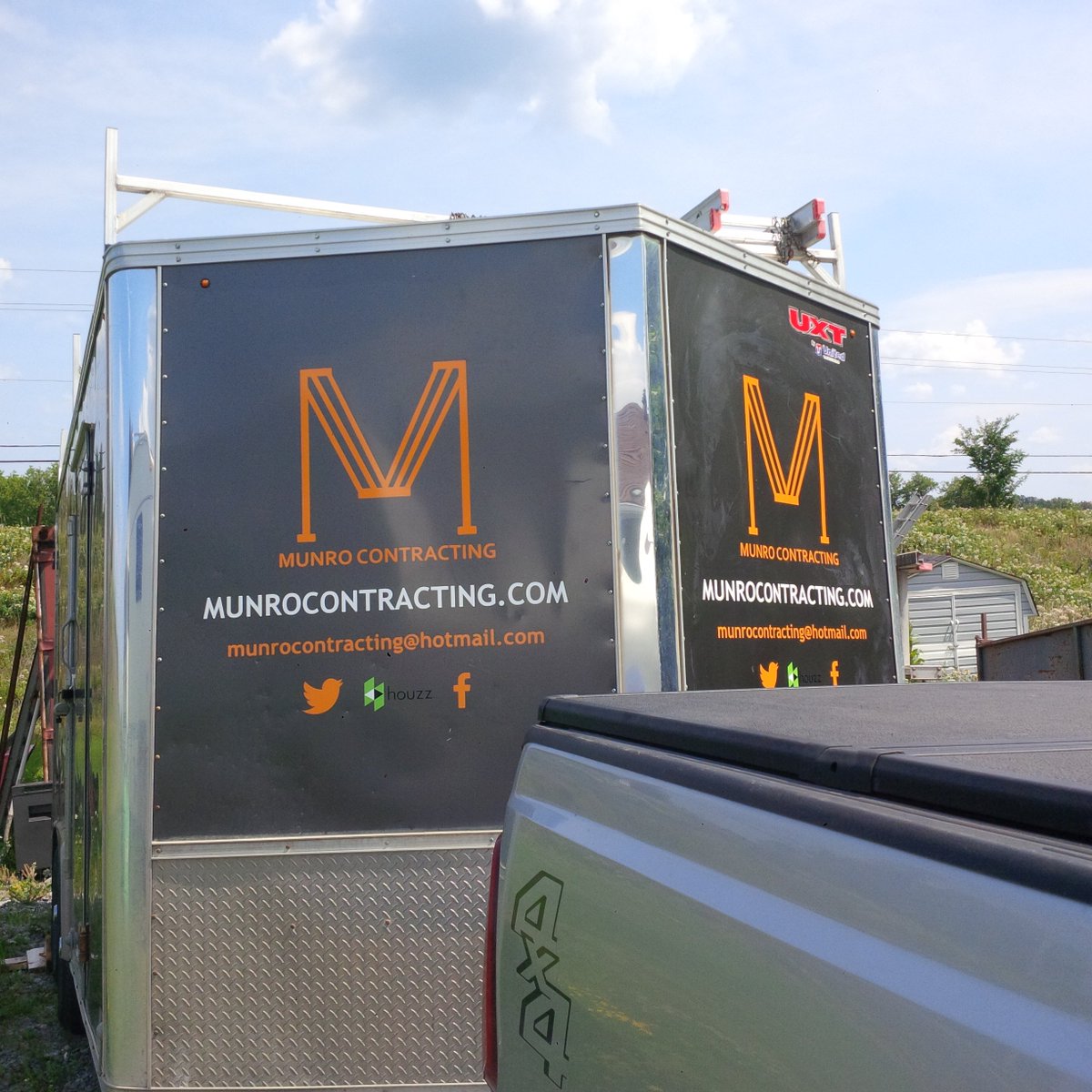 munrocontract's tweet image. Our cargo trailer has all new graphics! It looks great! Thanks Sign FX Inc for a quick and professional job!