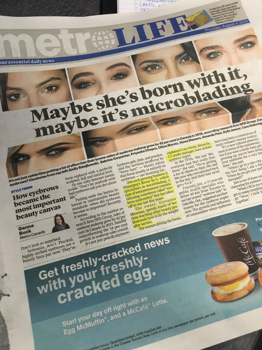 FuturpreneurMB's tweet photo. Great feature in @metronews today on @browsbyg. Did you catch it? #FuturHighFive https://t.co/hu3hNg9zuY
