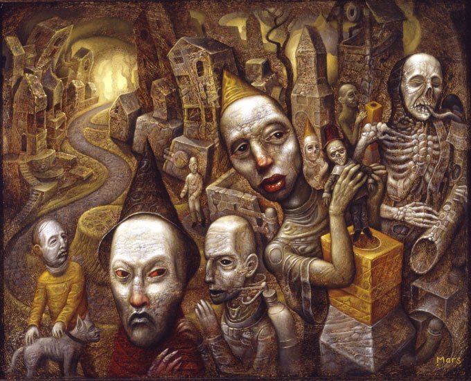 Nine Were Spared, Oil on Panel #oilpaintings #popsurrealism #socialexpressionism #politicalart #bigpharma #Surreal