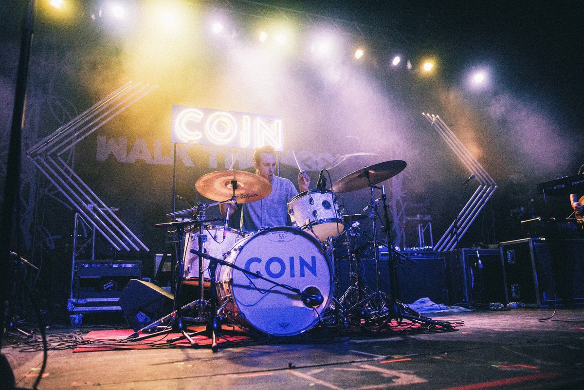 COIN's tweet photo. we wanna give the COIN kick drum head away. RT if you want it. https://t.co/pMvmMfJp50