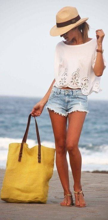 ModaOrigen's tweet photo. #TipDeEstilo Short, sombrero y lentes es lo que no puede faltar en tu #outfit en la playa. https://t.co/pq7BClCW35