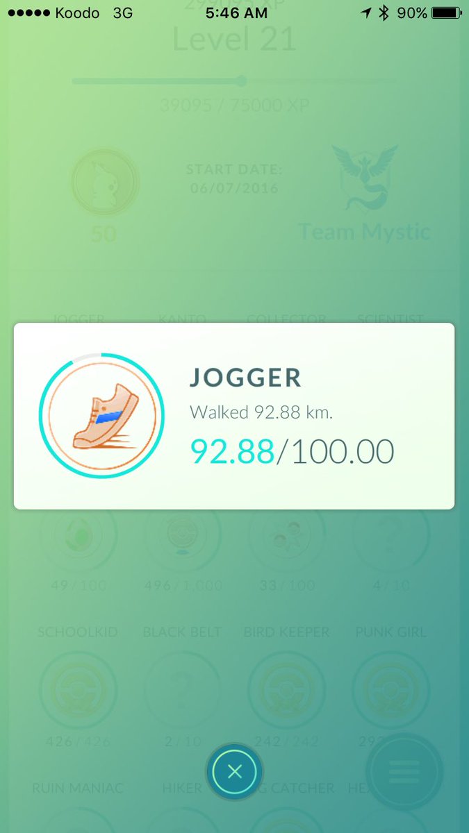 mistabars's tweet image. So I walked over 15 km today and caught almost 200 Pokemon... Pokemon Go is my new career path I think.