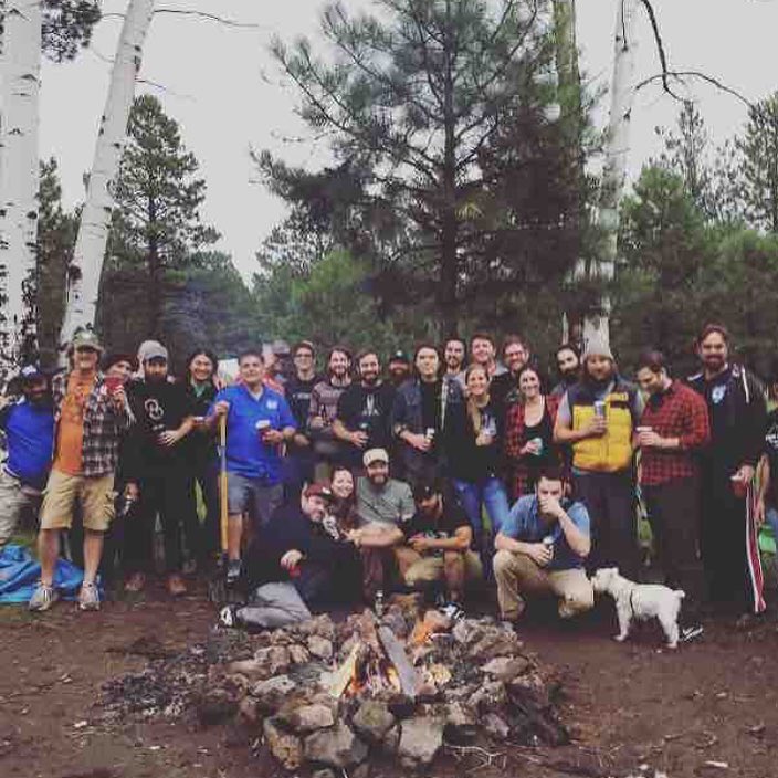 Thank you <a href="/AZWildernessCo/">Arizona Wilderness Brewing</a> for bringing us to the AZ wilderness for the spontaneous brew! #campcoolship